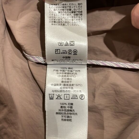 NEW! Brooks Brothers Women's Lightweight Water Repellant Trench Coat - 2 - $348 - Picture 8 of 11